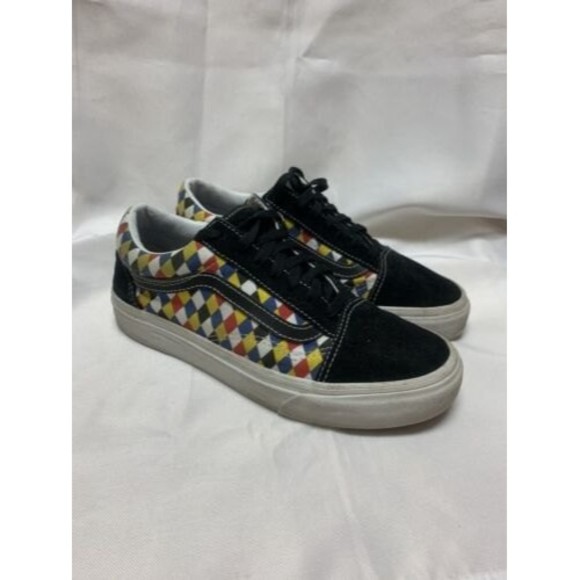 VANS Old Skool Card Suits - Black Red Size - 5.5 M, 7 W Vintage Look Good Shape - Picture 1 of 7